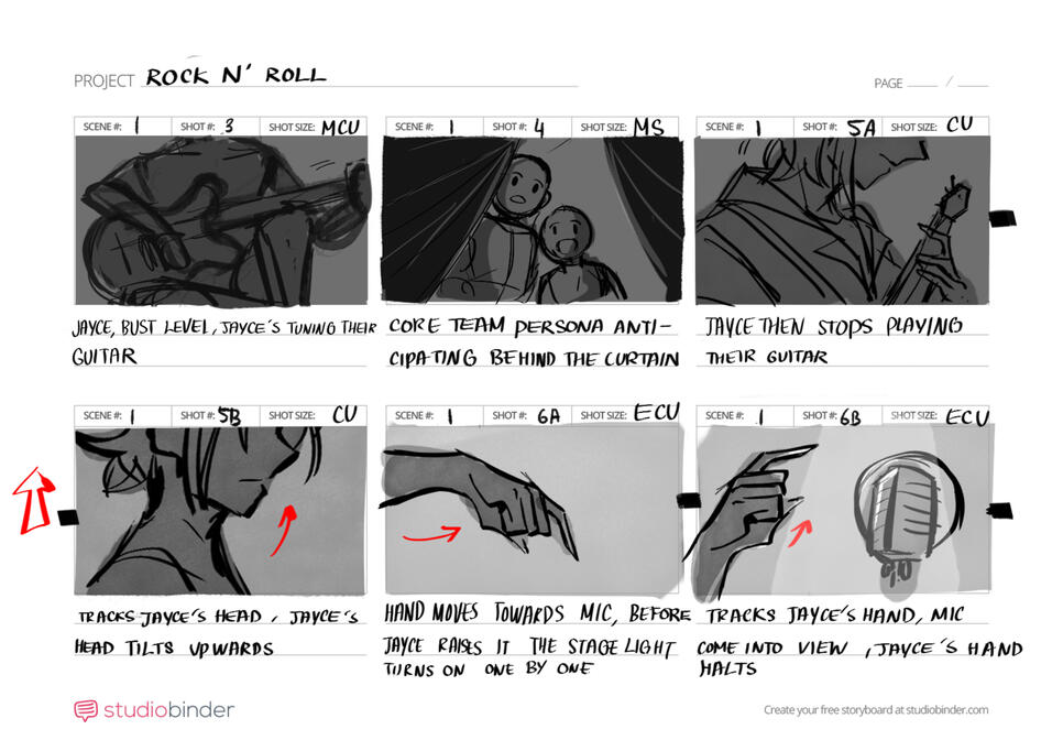 Rock N&#39; Rebel Storyboard (2)