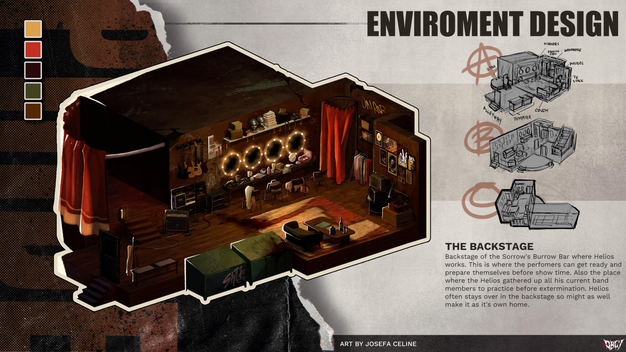 【O̶B̶E̶Y̶】The Backstage - Environment Design