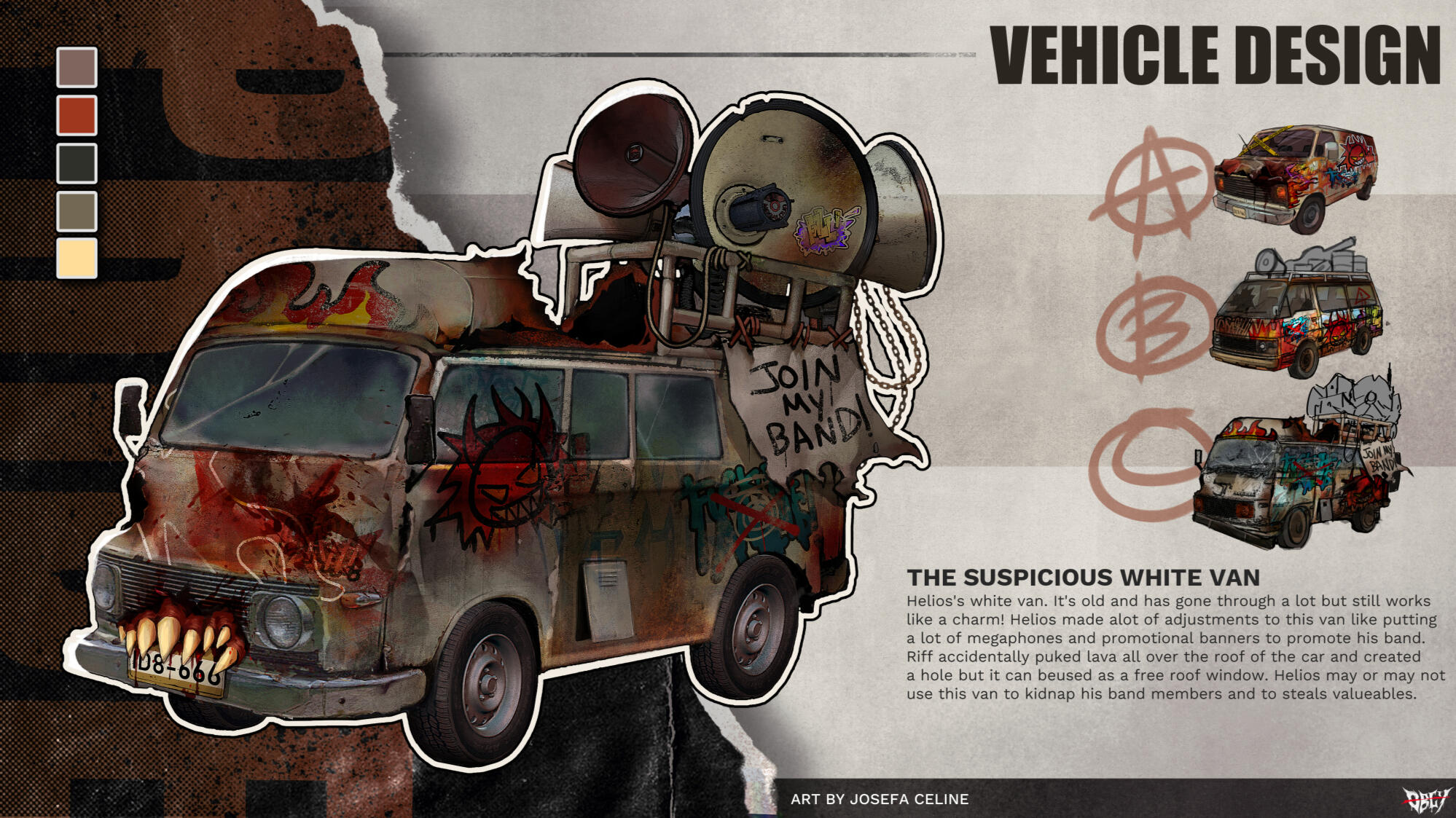 【O̶B̶E̶Y̶】The Suspicious White Van - Vehicle Design